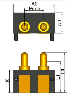 日本TESPRO 弹簧针连接器 CR-03P250H028-01