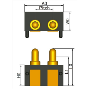 日本TESPRO 弹簧针连接器 CR-01P000H025-00