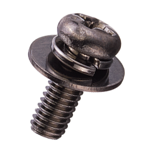 广杉计器HIROSUGI  黄铜套装小螺丝（黑色镍镀层），配有大号弹簧垫圈和平垫圈B-0305-S2B